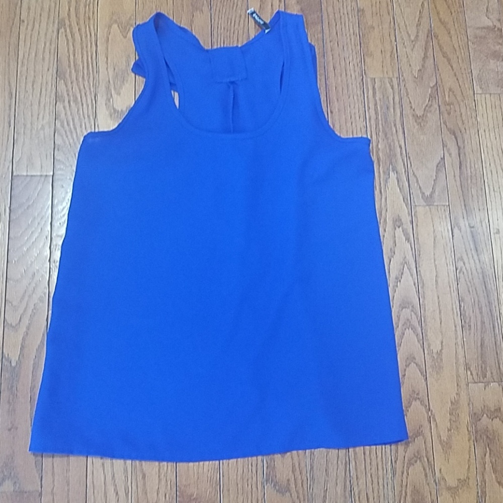 Royal blue sleeveless top